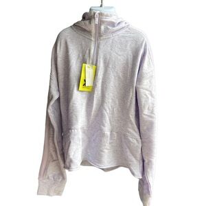 All in Motion Girls Size L 10/12 Hoodie Pullover Thumbholes Pockets Purple